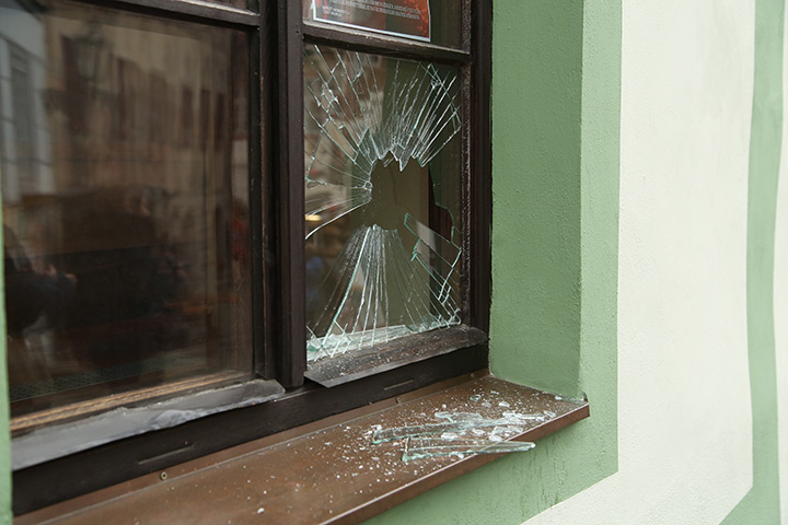 A2B Glass are able to board up broken windows while they are being repaired in Warrington.